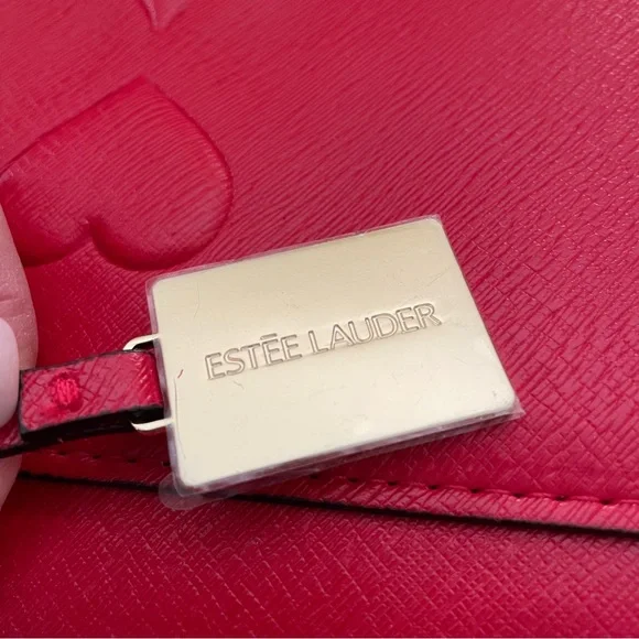 Estee Lauder Red Playing Cards Symbols Cosmetic Makeup Case - Picture 4 of 10